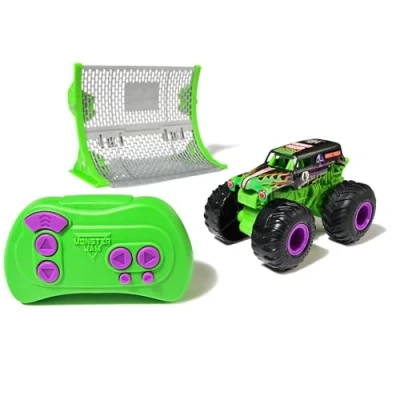 Afbeelding van Monster Jam, Officiële op afstand bestuurbare monstertruck in schaal 1:64, inclusief helling, speelgoedauto&#039;s voor jongens en meisjes vanaf 4 jaar