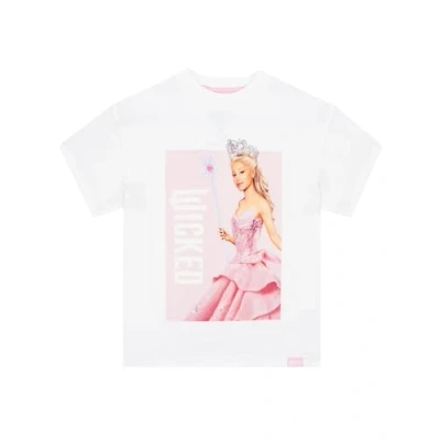 Afbeelding van Wicked T shirt voor meisjes, katoen, kinderen, Glinda meisjeskleding, Wit.