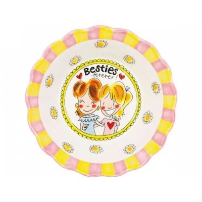 Afbeelding van Blond Amsterdam Even Bijkletsen Serveerschaal 23,5 Cm Multicolor