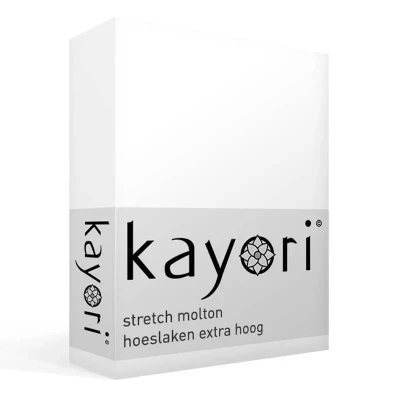 Afbeelding van Kayori Shizu Molton Hoeslaken voor matras 70 80/200 220 (Kleur: Wit)