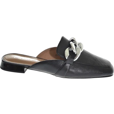 Afbeelding van Caprice Pantoletten Muiltjes, Dames, Maat: 37, Black softnap Leer