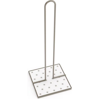 Afbeelding van Versa Houder Voor Keukenpapier Sterren Metaal Staal Hout Mdf (16,5 X 31 13 Cm)