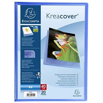 Image de Porte vues prolypropylene semi rigide krea cover chromaline 40 a4