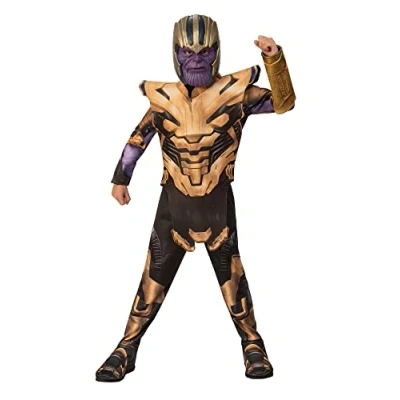 Afbeelding van Rubie&#039;s Officieel Avengers Endgame Thanos kostuum voor kinderen, maat L, 8 10 jaar, lengte 147 cm, World Book Day