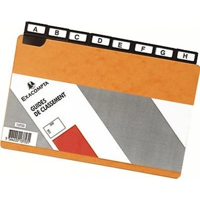 Image de Guide Exacompta alphabétique pour boîte à fiches 148x105mm et 150x105mm