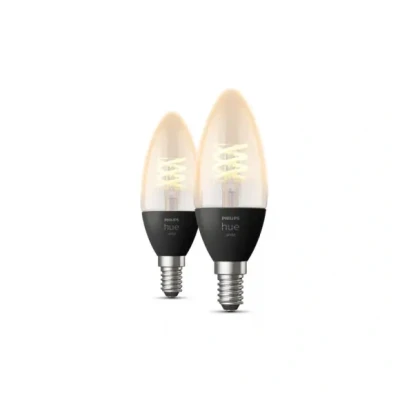 Afbeelding van Philips Hue Filamentlamp White kaarslamp E14 Duo pack