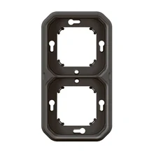 Afbeelding van Legrand Plexo Inbouwkader 2 Mechanisme Hor Of Vert Ip55 Antraciet