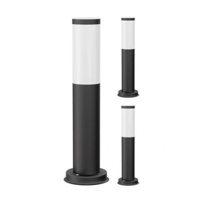 Afbeelding van ledscom.de 3 stuks koplamp/lichtklem/tuinlamp PORU voor buiten, IP44, 39 cm, zwart, 1 x E27 max. 40 W.