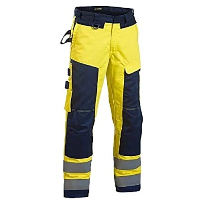 Afbeelding van Blaklader Multinorm werkbroek 1578 1514 High Vis Geel/Marineblauw C148