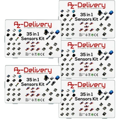 Afbeelding van AZDelivery 5 x 35 in 1 Microcontroller Sensorenki Module Kit en Accessoire compatibel met Arduino Inclusief E Book!