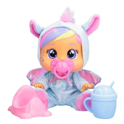 Image de Cry Babies Magic Tears Loving Care Fantasy Dreamy Poupée qui pleure de vraies larmes avec pyjama et 3 accessoires Jouet cadeau pour garçons filles