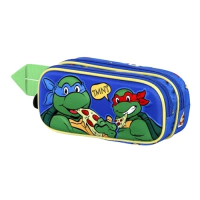 Afbeelding van Karactermania Ninja Turtles Mates 3D dubbel etui, Groen, één maat, mat, Dubbele etui mat