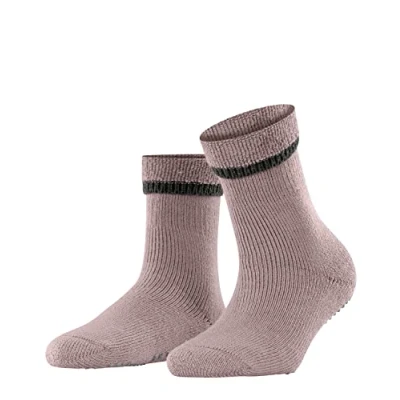 Afbeelding van Falke dames Cuddle Pads sokken in wolblend met anti slip de kleur Taupe, maat: 35 38
