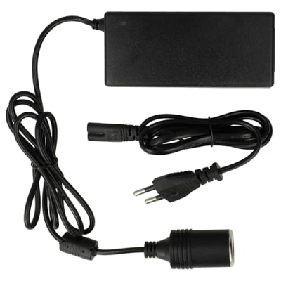 Afbeelding van vhbw Stroomkabel Eurostekker naar sigarettenaansteker, compatibel met Campingaz Powerbox Plus, 24 l, 28 l koelbox autostekker