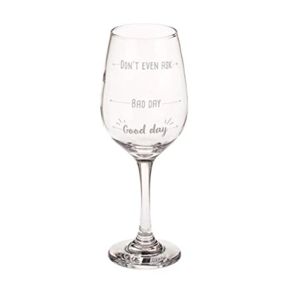 Afbeelding van Good Day Bad Wijnglas