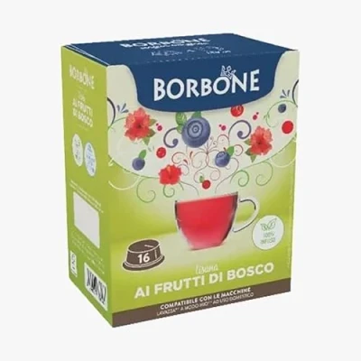 Afbeelding van Caffè Borbone Lavazza A Modo Mio Bosvruchten Thee Frutti di Bosco 16 capsules