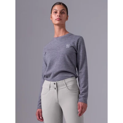 Image de PS of Sweden Sweater Logo Mid Grey MélangéVendu par Agradi