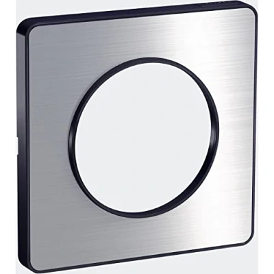 Afbeelding van Schneider Electric S540802J Odace Touch, 1 voudig, antracietgrijs/geborsteld aluminium