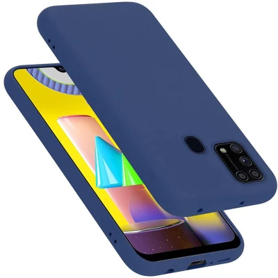 Afbeelding van Cadorabo Hoesje geschikt voor Samsung Galaxy M31 in LIQUID BLAUW Beschermhoes gemaakt van flexibel TPU silicone Case Cover