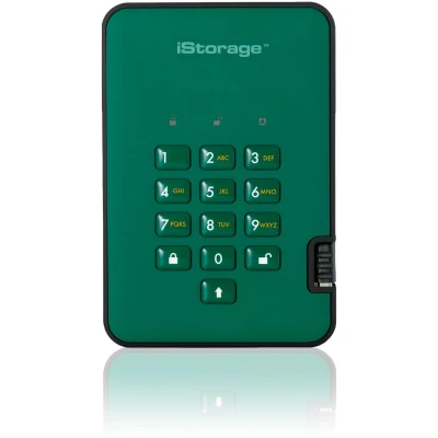 Afbeelding van iStorage diskAshur2 SSD 8TB Groen (8000 GB), Externe SSD,