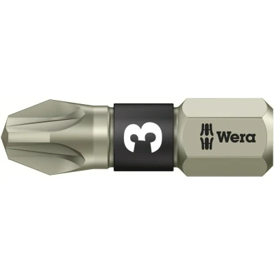 Afbeelding van Wera 1/4&quot; rvs pozidrive bit pz3x25mm