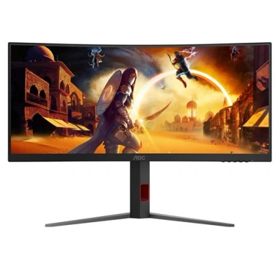Image de Ecran PC Gaming Aoc CU34G4Z 34&quot; Incurvé 240 Hz WQHD Noir et Rouge