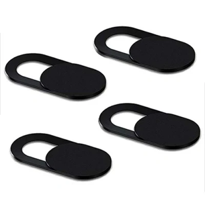 Image de [4 Pièces] Webcam Cover, Cache Camera Ultra Mince pour Tablettes, Ordinateur Portable, PC, SmartPhone (Le noir)