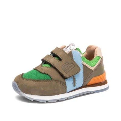 Afbeelding van Bisgaard Winston Sneakers laag voor kinderen, Maat: 25, Vibrant green Leer en textiel