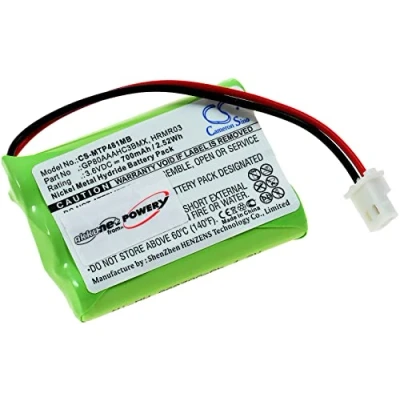 Afbeelding van Powery Batterij voor Motorola Babyfoon MBP481 / MBP482 MBP483, 3,6 V, NiMH [Batterij Babyfoon]