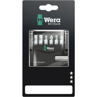 Afbeelding van Wera 7 delige bitset Bit Check Universal 1 SB