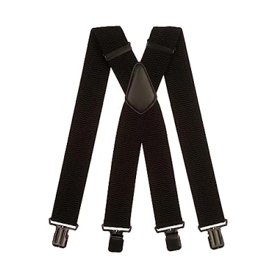 Afbeelding van Olata Extra brede X vormige bretels voor heren met zwarte of zilverkleurige clips en dikke stof, 5 cm