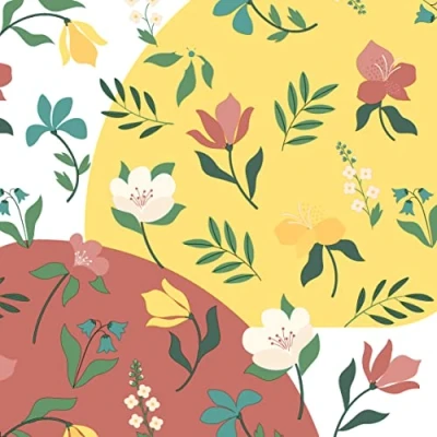 Afbeelding van Duni Servet 33x33cm 20 Stuks Flora Joy Geel