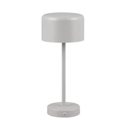 Afbeelding van REALITY JEFF Tafellamp Grijs incl. 1x SMD 1.5W Touch functie Oplaadbaar Dimbaar