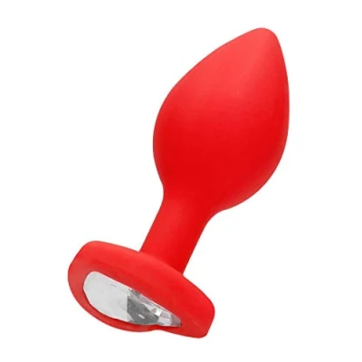 Afbeelding van Shots Ouch! Butt Plug met Diamanten Hart red