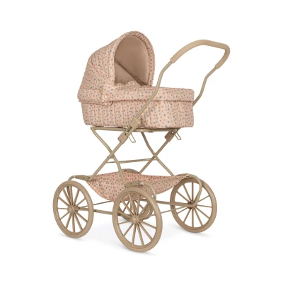 Afbeelding van Konges Sløjd Poppenwagen/Doll Pram Vintage Opvouwbaar Bloomie Blush