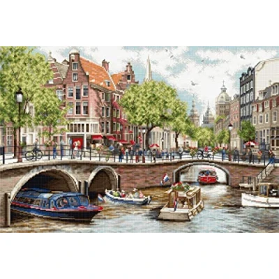 Afbeelding van Borduurpakket Amsterdam Aida Luca s BU5005 om te borduren