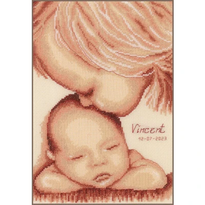 Afbeelding van Vervaco Geboortebord Kinderliefde borduren (pakket) PN 0202580