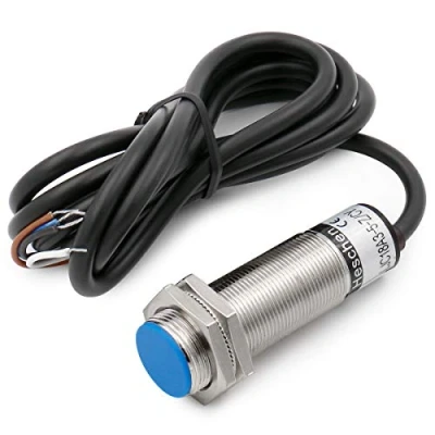 Afbeelding van Heschen Nabijheidssensor M18 capacitieve schild type LJC18A3 5 Z/CY detector 1 mm 10 30 VDC 200 mA PNP NO+NC 4 draden