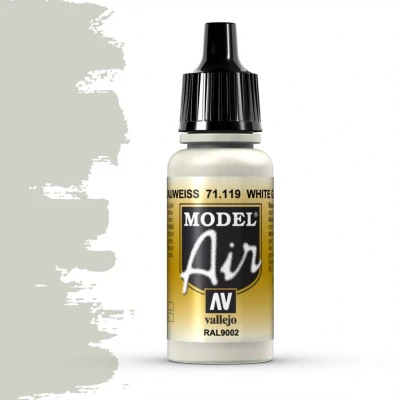 Afbeelding van Model Air White Grey 17ml 71119