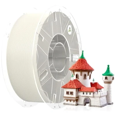 Afbeelding van Creality Officieel Hyper PLA filament wit, 1 kg voor 3D printer met hoge snelheid, duurzaam, glad, overhangende prestaties, maatnauwkeurigheid +/ 0,03 mm, 2,2 lbs/spoel