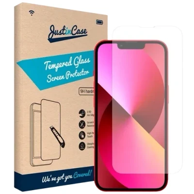Afbeelding van Just in Case Gehard Glas Clear Screenprotector Apple iPhone 13/13 Pro
