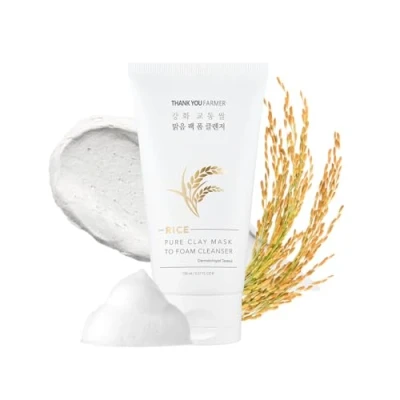 Afbeelding van Thank You Farmer RICE PURE CLAY MASK TO FOAM Cleanser Gezichtsreiniger, Maat: 150 ml,