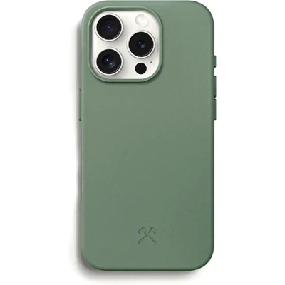 Afbeelding van Woodcessories Hoesje Geschikt voor iPhone 16 Pro Bio Case MagSafe donkergroen