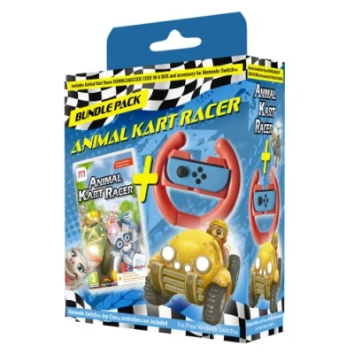 Image de Animal Kart Racer Bundle Pack Code in a box + Volant Nintendo Switch