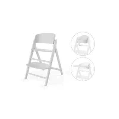 Afbeelding van Cybex Kinderstoel CLICK &amp; FOLD 3 in 1 All White/White Met Babyset Eetblad