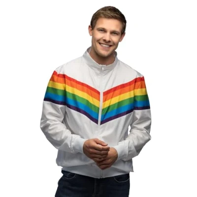 Afbeelding van Boland Trainingsjasje Vintage Rainbow dude (XL) Volwassenen Pride Regenboog