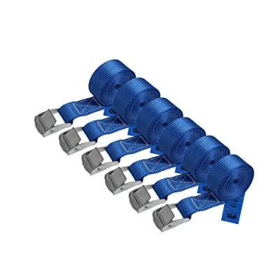Afbeelding van Klauwriem, spanriem, bevestigingsriem blauw 2,5 m, 4 6 m verschillende hoeveelheden, maximale belasting 250 kg, DIN EN 12195 2, stuks tot cm x