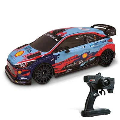 Afbeelding van Mondo Motors Hyundai i20 WRC model in schaal 1:10 tot 20 km/u snelheid speelgoedauto voor kinderen 63667