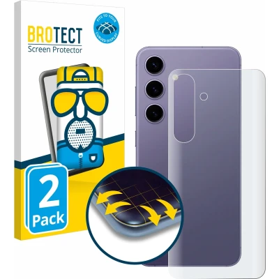 Afbeelding van BROTECT Screenprotector voor Samsung Galaxy S24 (Achterkant) Folie Beschermfolie matte volledig dekking (2 Stuks)
