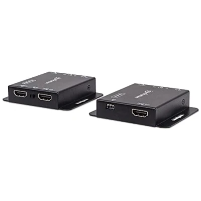 Afbeelding van Manhattan HDMI over Ethernet Extender Kit Signaalversterker 1080p tot 50 m een Cat6 netwerkkabel..., Schakeldoos